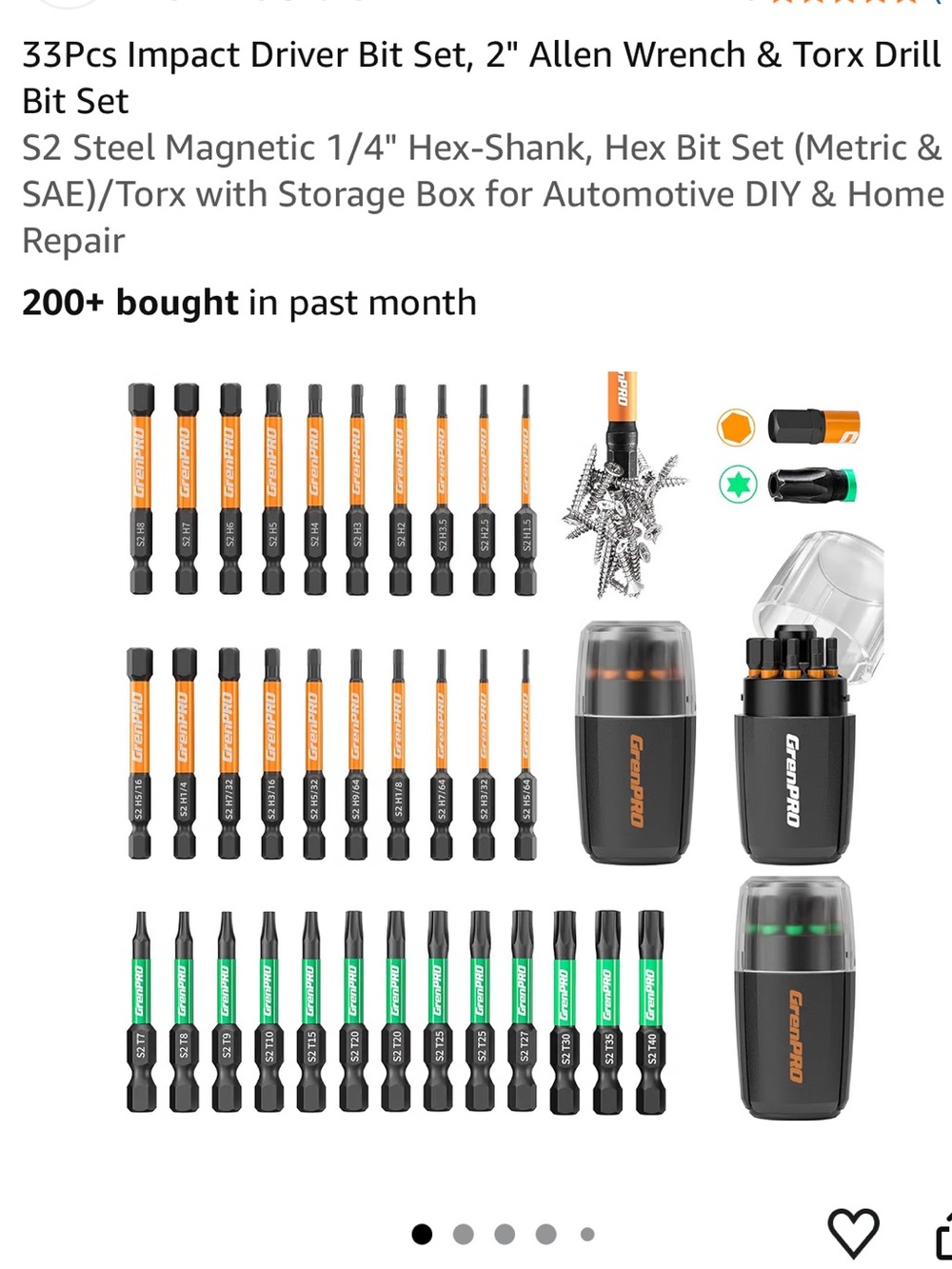 GenPro 33-Piece Allen Wrench drill Bit Set